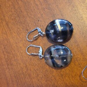 Glass Art Deco Earrings